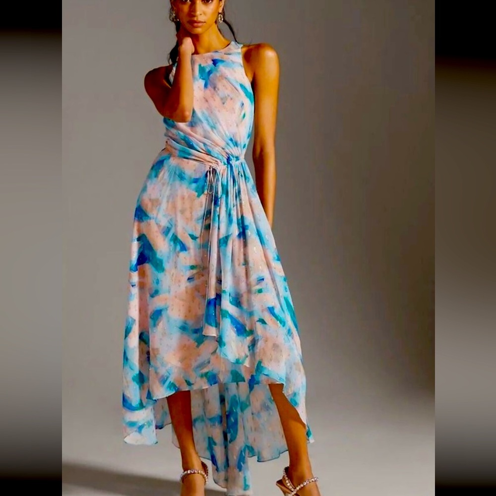 Anthropology, Shawshank’s Soft Flowing, Fully lined Midi Dress. Worn only once.